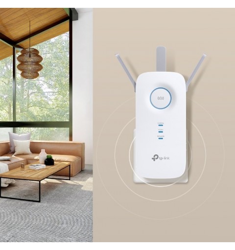 TP-LINK RE550 moltiplicatore di rete Trasmettitore di rete Bianco 10, 100, 1000 Mbit s