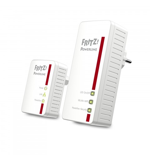 FRITZ! Powerline 540E WLAN Set International 500 Mbit s Eingebauter Ethernet-Anschluss Weiß 2 Stück(e)