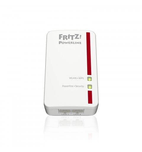 FRITZ! Powerline 540E WLAN Set International 500 Mbit s Eingebauter Ethernet-Anschluss Weiß 2 Stück(e)