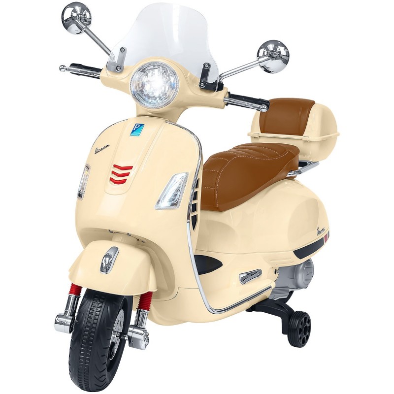 E-Spidko Vespa GTS Super Sport Beige elettrica con bauletto