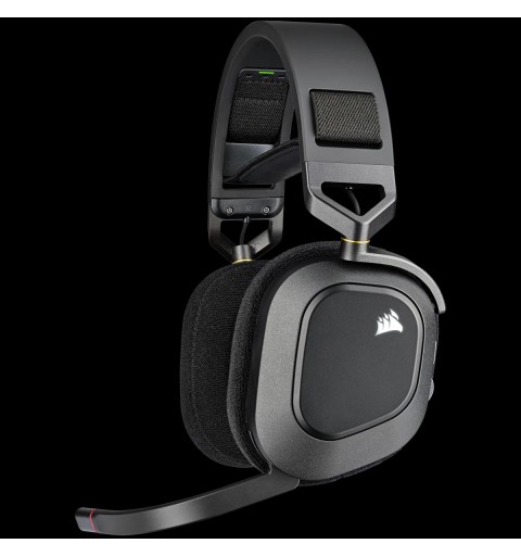 Corsair HS80 RGB Auricolare Wireless A Padiglione Giocare Nero