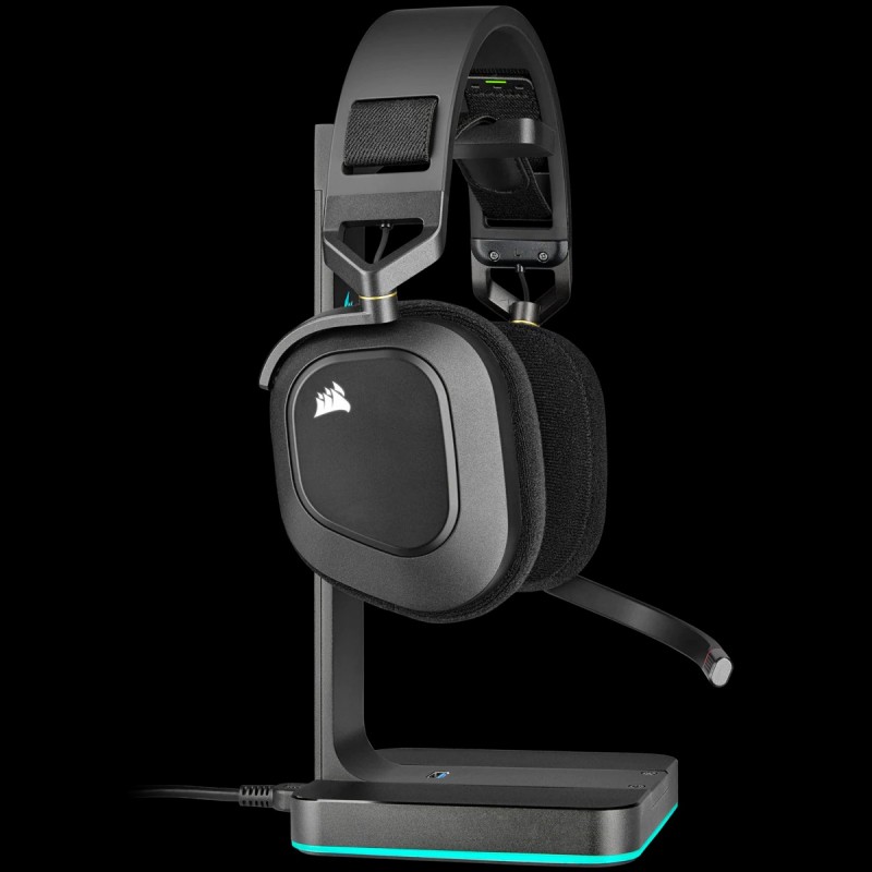 Corsair HS80 RGB Auricolare Wireless A Padiglione Giocare Nero