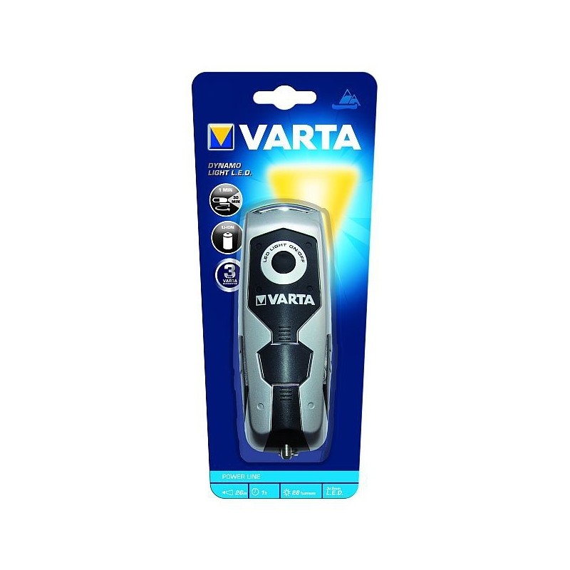 Varta Dynamo Light LED Negro, Gris Linterna de mano