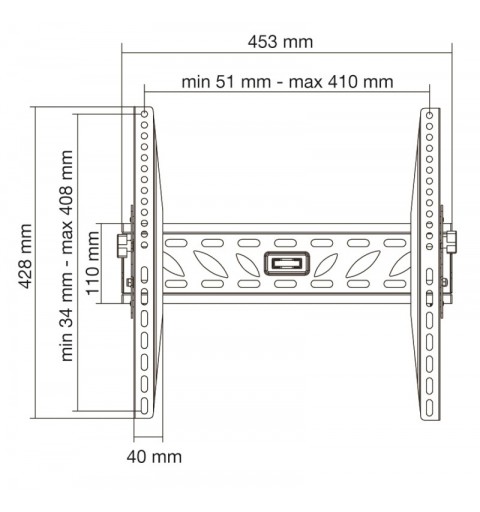 Munari SP 364 152,4 cm (60") Noir