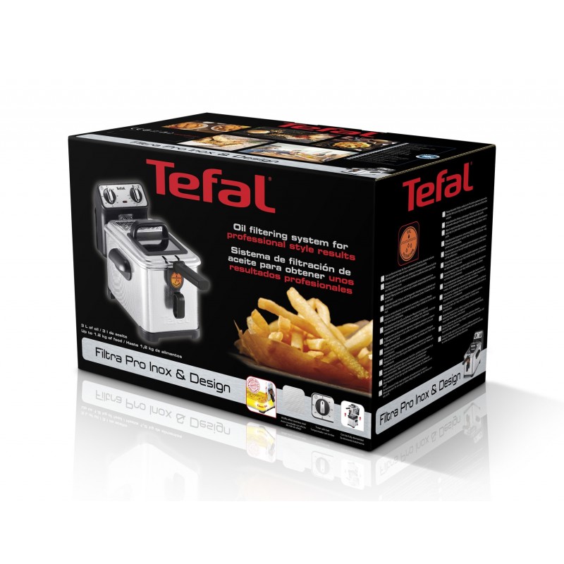 Tefal Filtra Pro Fr510 Single 3 L Stand-alone 2400 W Deep fryer Stainless steel