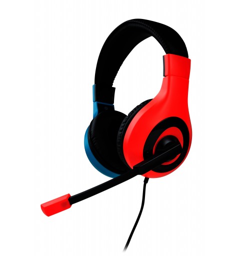 Bigben Connected SWITCHHEADSETV1R+B headphones headset Wired Head-band Gaming Blue, Red