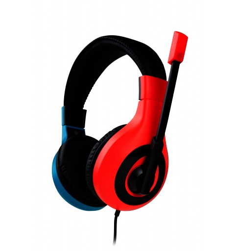 Bigben Connected SWITCHHEADSETV1R+B écouteur casque Avec fil Arceau Jouer Bleu, Rouge