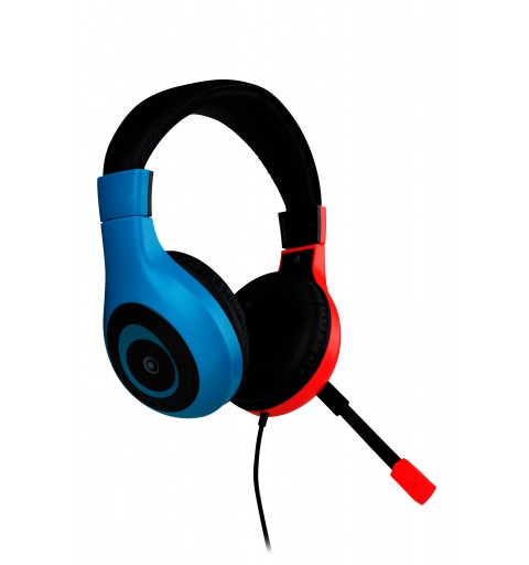 Bigben Connected SWITCHHEADSETV1R+B headphones headset Wired Head-band Gaming Blue, Red