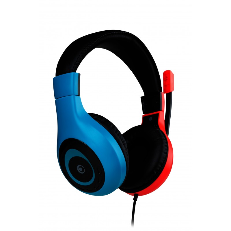 Bigben Connected SWITCHHEADSETV1R+B écouteur casque Avec fil Arceau Jouer Bleu, Rouge