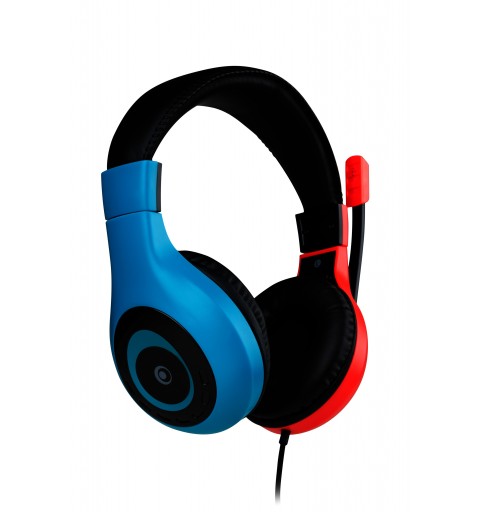 Bigben Connected SWITCHHEADSETV1R+B headphones headset Wired Head-band Gaming Blue, Red