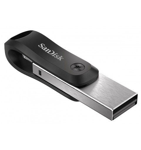 SanDisk iXpand lecteur USB flash 64 Go USB Type-A Lightning 3.2 Gen 2 (3.1 Gen 2) Noir, Argent