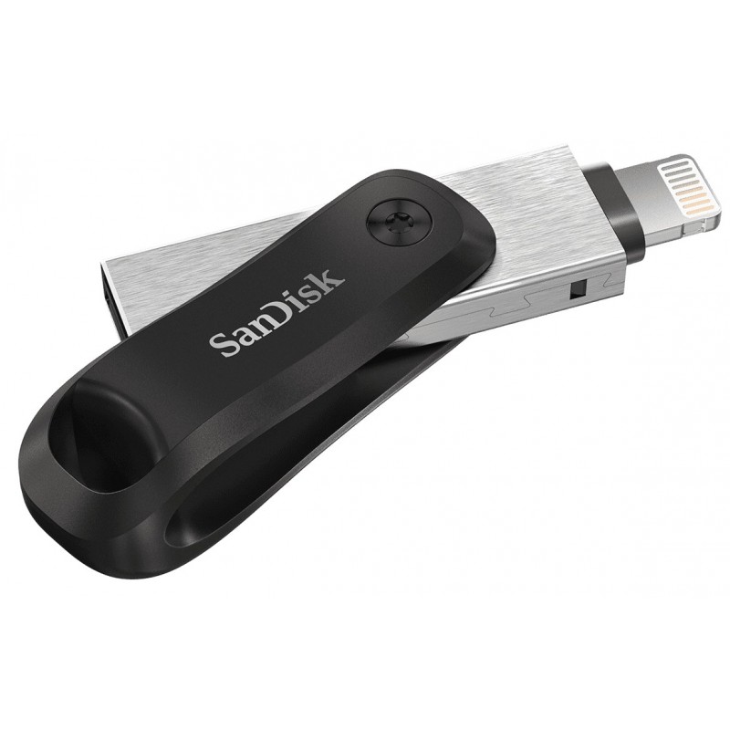 SanDisk iXpand lecteur USB flash 64 Go USB Type-A Lightning 3.2 Gen 2 (3.1 Gen 2) Noir, Argent