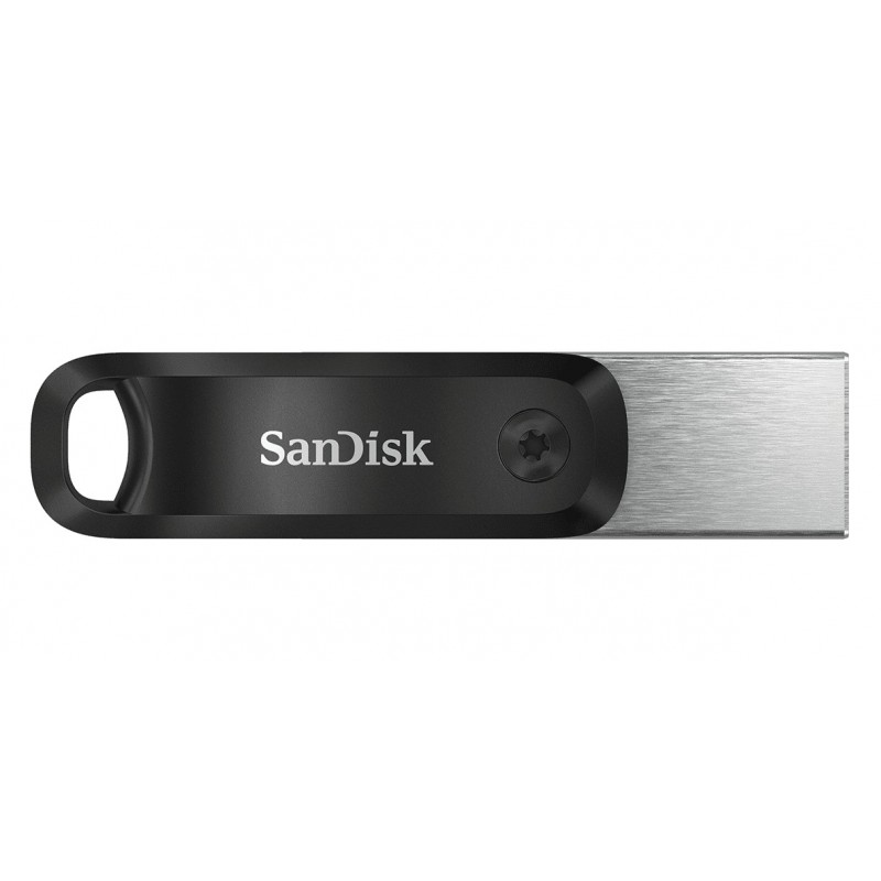 SanDisk iXpand lecteur USB flash 64 Go USB Type-A Lightning 3.2 Gen 2 (3.1 Gen 2) Noir, Argent