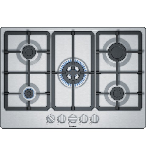 Bosch Serie 4 PGQ7B5B90 hob Stainless steel Built-in 75 cm Gas 5 zone(s)