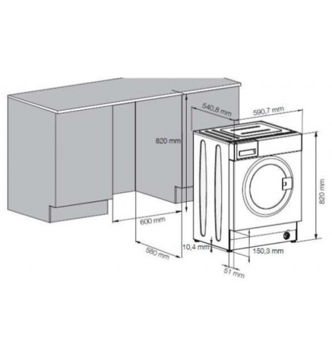 Beko WITC7612B0W Waschmaschine Frontlader 7 kg 1200 RPM Weiß