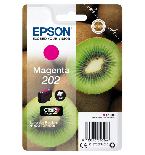 Epson Kiwi Singlepack Magenta 202 Claria Premium Ink