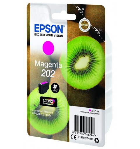 Epson Kiwi Singlepack Magenta 202 Claria Premium Ink