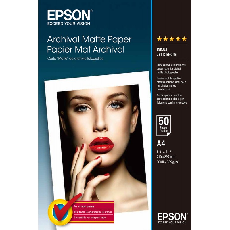 Epson Archival Matte Paper - A4 - 50 hojas