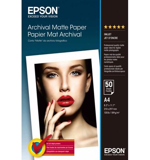 Epson Archival Matte Paper - A4 - 50 Fogli