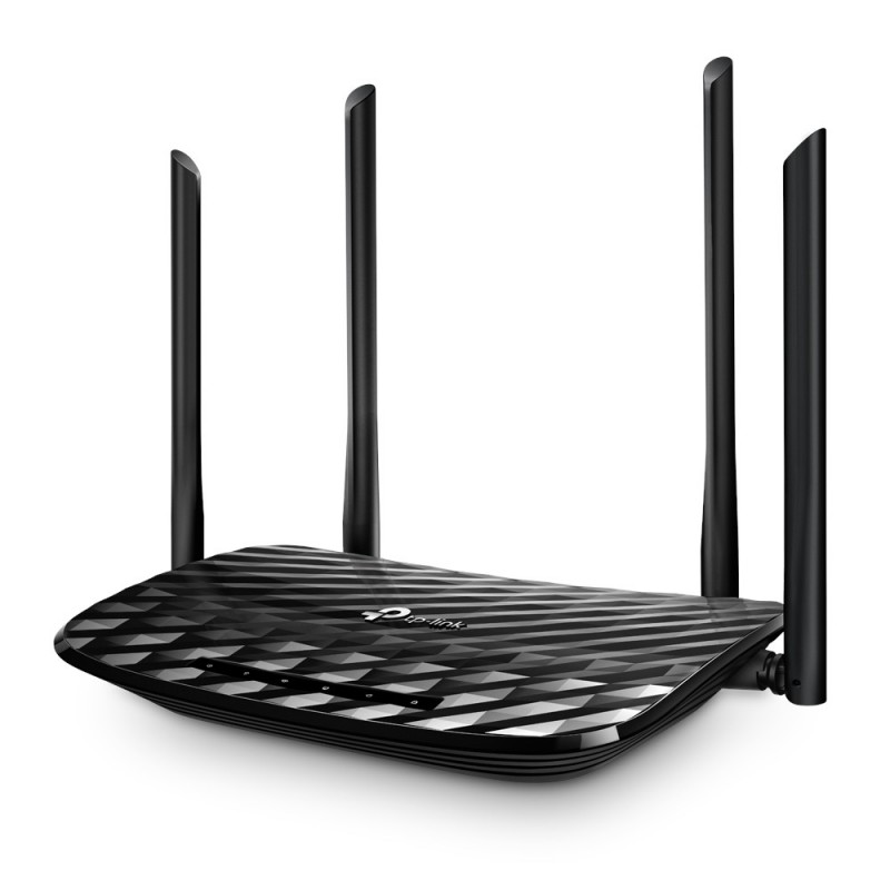 TP-LINK AC1200 router inalámbrico Gigabit Ethernet Doble banda (2,4 GHz 5 GHz) Negro