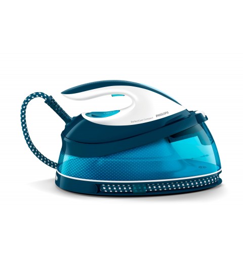 Philips GC7840 20 estación plancha al vapor 2400 W 1,5 L Suela de SteamGlide Azul, Blanco