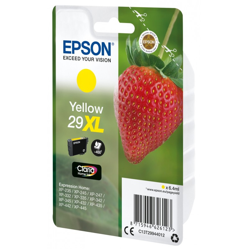 Epson Strawberry Cartuccia Fragole Giallo Inchiostri Claria Home 29XL