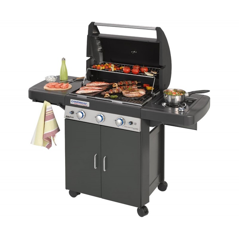 Campingaz 3 Series Classic LS Plus D DualGas Barbecue Gas Black, White 11900 W