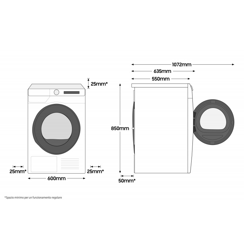 Samsung WW80T754DBT S3 lavadora Carga frontal 8 kg 1400 RPM B Negro, Blanco