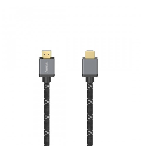 Hama 00205240 HDMI cable 3 m HDMI Type A (Standard) Black, Grey