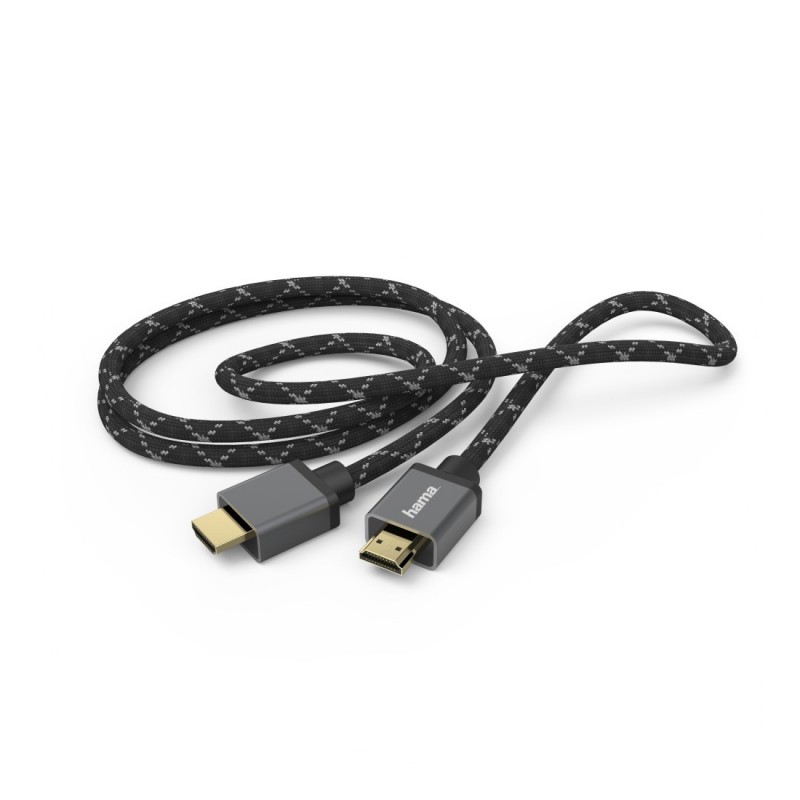 Hama 00205240 cable HDMI 3 m HDMI tipo A (Estándar) Negro, Gris