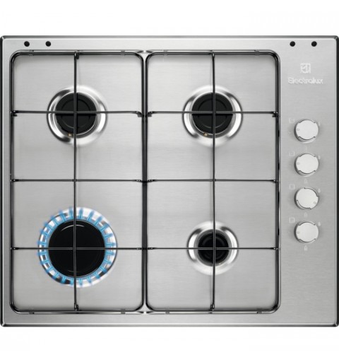 Electrolux EGS6404SX Acero inoxidable Integrado 60 cm Encimera de gas 4 zona(s)