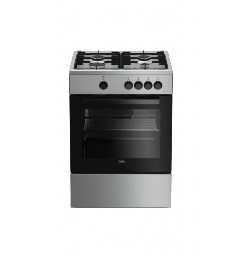 Beko FSG62000DX cooker Freestanding cooker Gas Stainless steel A