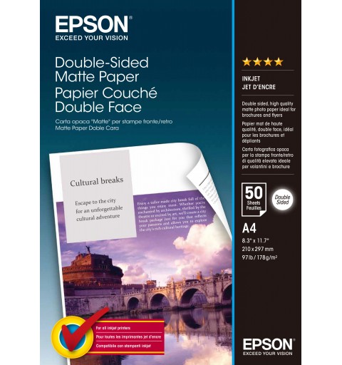 Epson Double-Sided Matte Paper - A4 - 50 Blätter