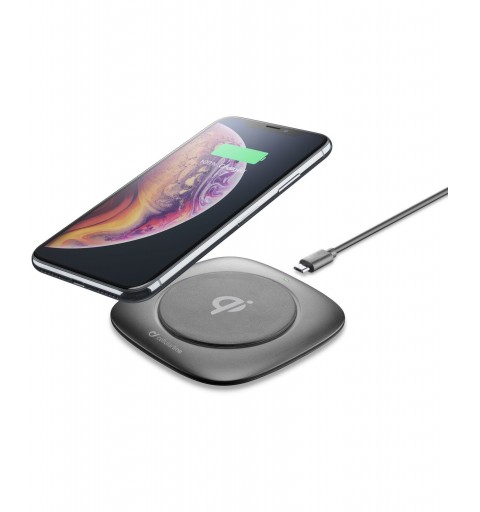 Cellularline Wireless Fast Charger Easy - Samsung, Apple and other Wireless Smartphones Caricabatterie Wireless 10W Nero