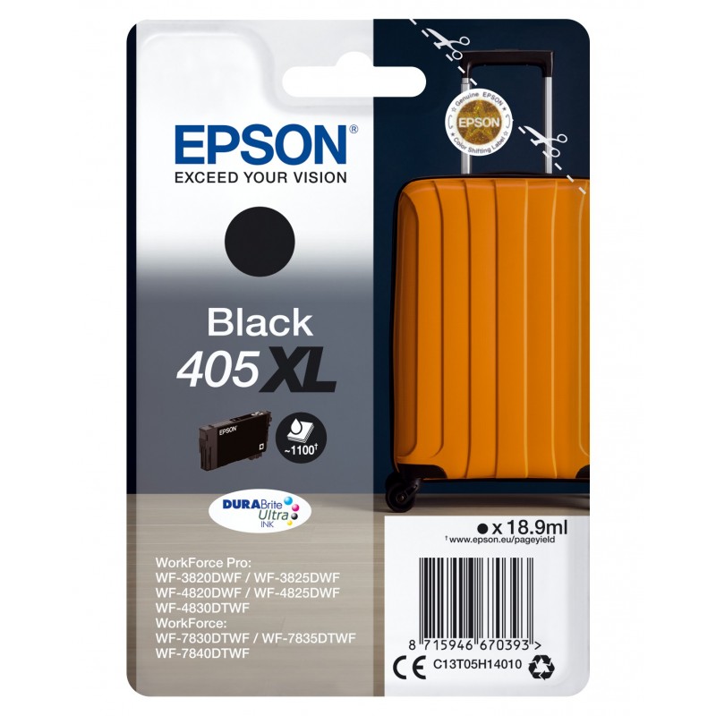 Epson 405XL ink cartridge 1 pc(s) Original High (XL) Yield Black