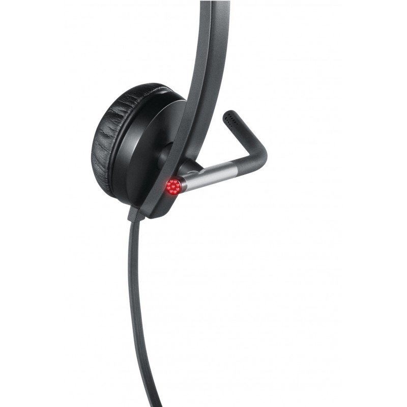 Logitech USB Headset Stereo H650e Auriculares Alámbrico Diadema Oficina Centro de llamadas Negro, Plata