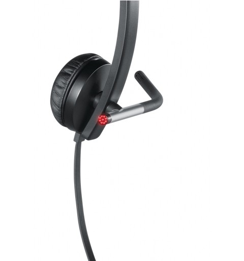 Logitech USB Headset Stereo H650e Auricolare Cablato A Padiglione Ufficio Nero, Argento