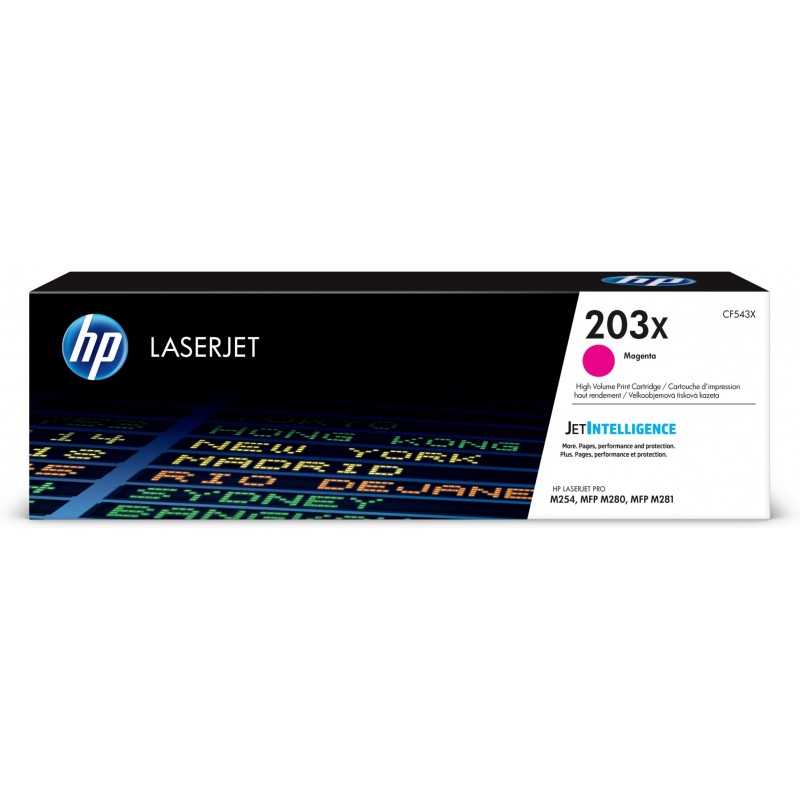 HP Cartucho de tóner Original LaserJet 203X magenta de alta capacidad