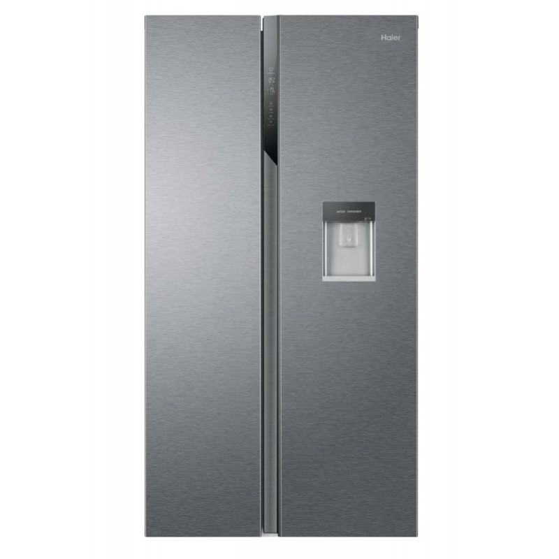 Haier SBS 90 Serie 3 HSR3918EWPG frigo américain Autoportante 521 L E Argent