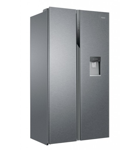 Haier SBS 90 Serie 3 HSR3918EWPG side-by-side refrigerator Freestanding 521 L E Silver