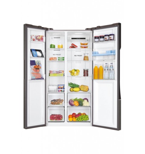 Haier SBS 90 Serie 3 HSR3918EWPG frigo américain Autoportante 521 L E Argent