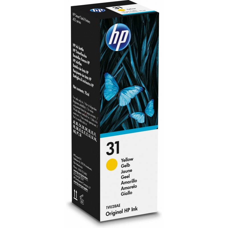 HP 31 70-ml Yellow Original Ink Bottle