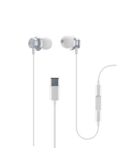 Cellularline Sparrow Casque Avec fil Ecouteurs USB Type-C Blanc