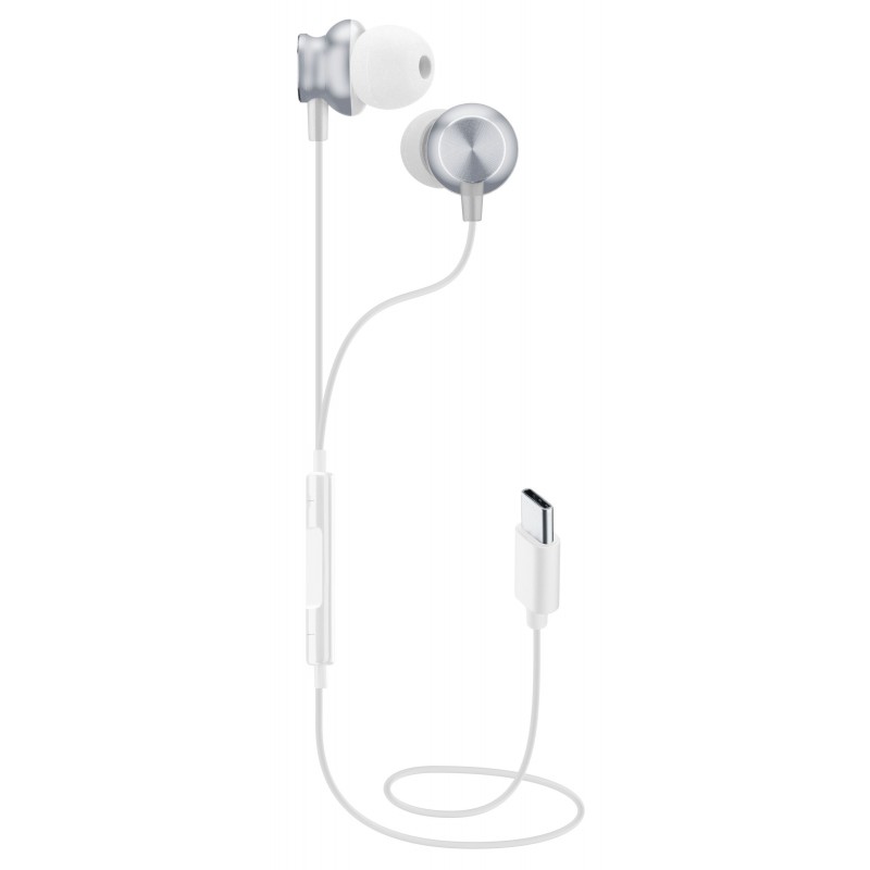 Cellularline Sparrow Casque Avec fil Ecouteurs USB Type-C Blanc