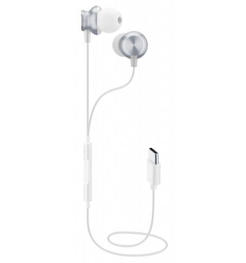Cellularline Sparrow Kopfhörer Verkabelt im Ohr USB Typ-C Weiß