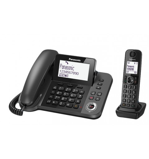 Panasonic KX-TGF320E Telefon DECT-Telefon Anrufer-Identifikation Schwarz