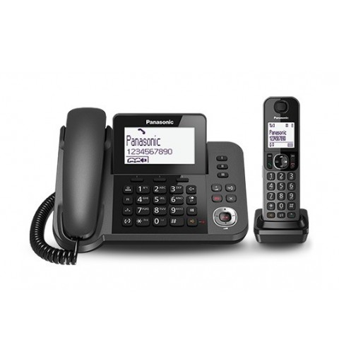 Panasonic KX-TGF320E Telefon DECT-Telefon Anrufer-Identifikation Schwarz