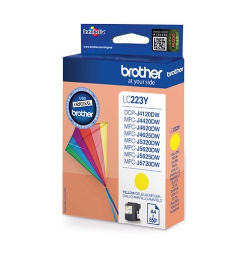 Brother LC-223YBP cartucho de tinta 1 pieza(s) Original Amarillo