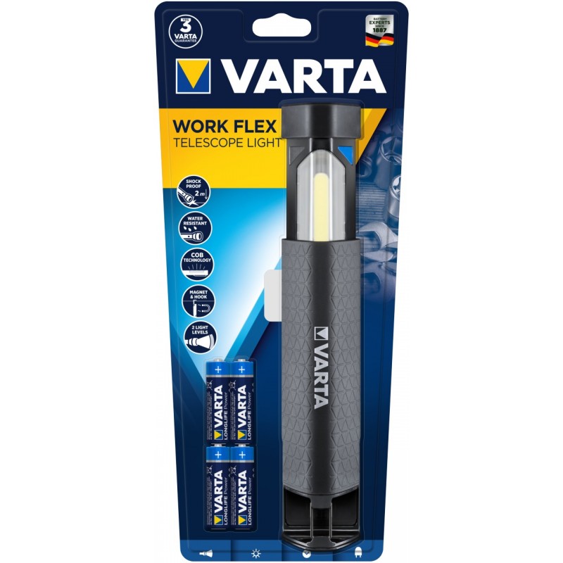 Varta Work Flex LED Negro