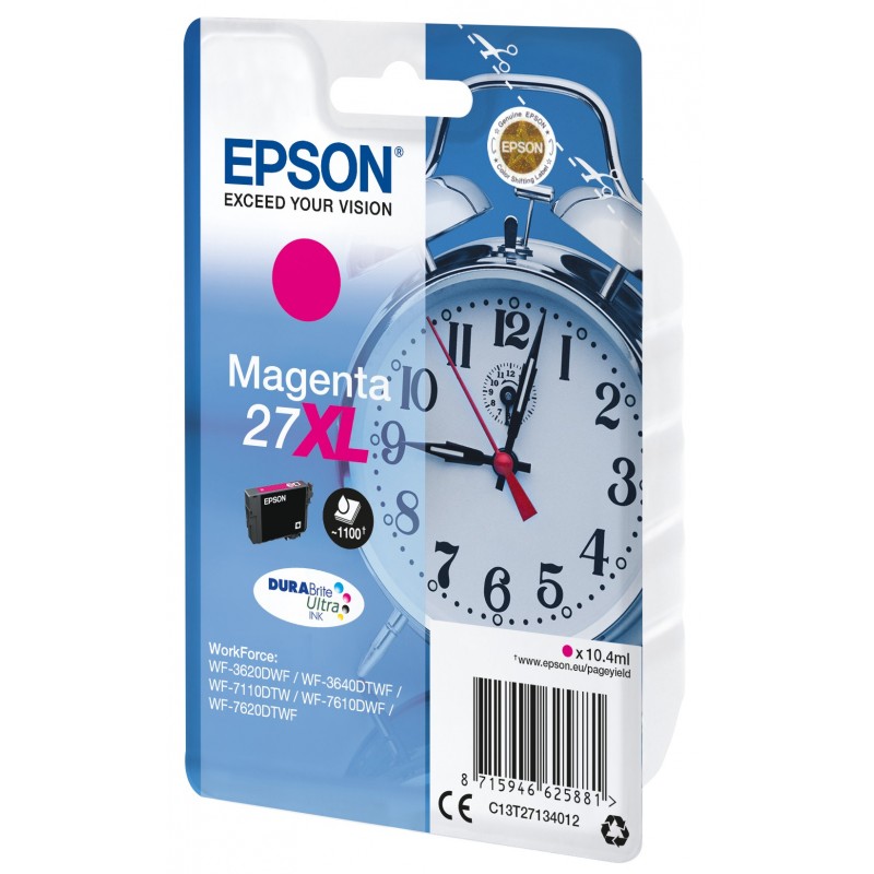 Epson Alarm clock Cartouche "Réveil" 27XL - Encre DURABrite Ultra M